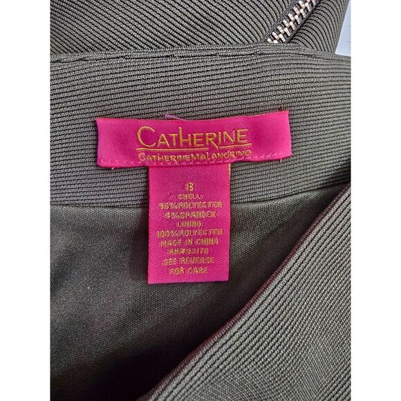 Catherine Malandrino Knit Back Zip Pencil Skirt Green Size 8 - Picture 3 of 4